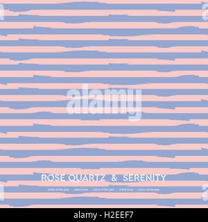 Abstract rose quartz and serenity striped background. Vector design Stock Vector