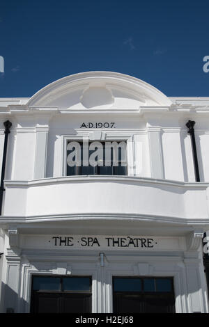 The Spa Theatre building - Bridlington, East Yorkshire. Situated on the seafront at the South shore promenade. Stock Photo