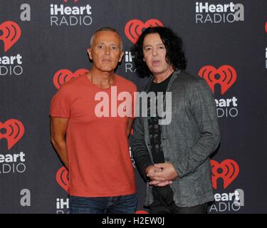 Las Vegas, NV, USA. 24th Sep, 2016. Curt Smith, Roland Orzabal of Tears for Fears at arrivals for 2016 iHeartRadio Music Festival - SAT 4, T-Mobile Arena, Las Vegas, NV September 24, 2016. © James Atoa/Everett Collection/Alamy Live News Stock Photo