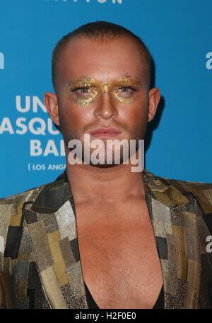 LOS ANGELES, CA - OCTOBER 27: August Getty at the Fourth Annual UNICEF Masquerade Ball Los Angeles at Clifton's Cafeteria in Los Angeles, California on October 27, 2016. Credit: Faye Sadou/MediaPunch Stock Photo