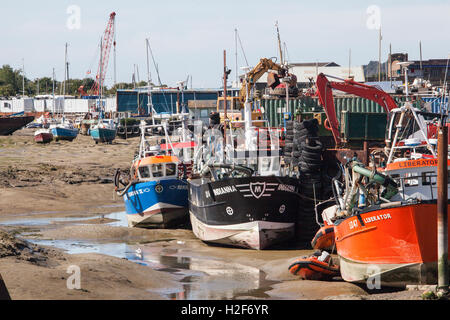 cockle boats at leigh on sea essex England Stock Photo