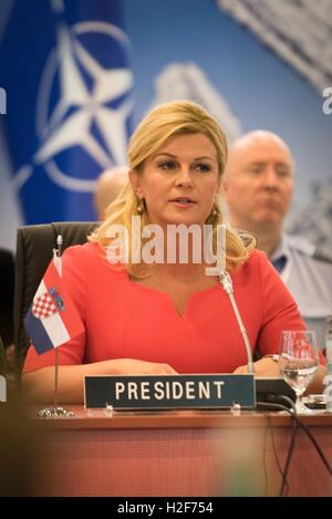 Croatian President Kolinda Grabar-Kitarovic and her husband Jakov Stock Photo: 105485081 - Alamy