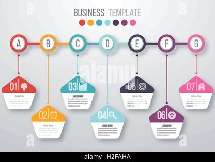 business timeline process chart infographics funnel template used for ...
