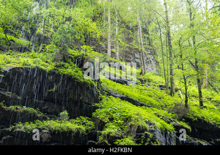 Rocks in the ravine Breitachklamm (Oberstdorf, Germany) Stock Photo
