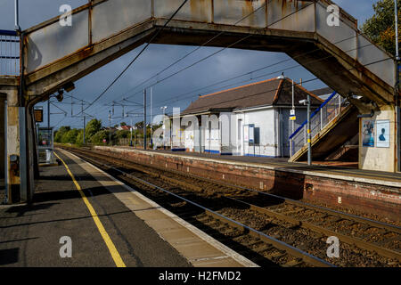 Carluke Railway Station in South Lanarkshire, Scotland Stock Photo - Alamy