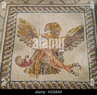 Ganymede and Zeus Depicting the popular ancient mythological story of the abduction of the Trojan prince Ganymede by Zeus disgui Stock Photo