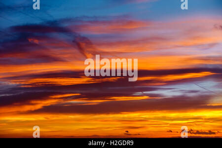 Dramatic Sunrise Sky Stock Photo