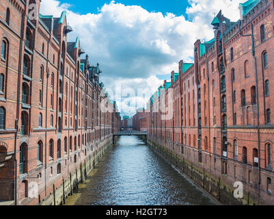 Warehouses, Hamburg Warehouse District, Hamburg, Germany Stock Photo