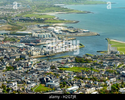 Galway harbour, docks, Galway, County Clare, Ireland Stock Photo