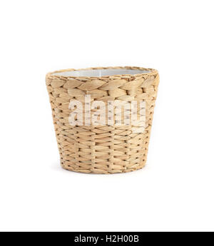 Empty Flower Pot On White Background Stock Photo - Alamy