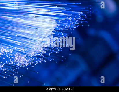 fiber optical network cable Stock Photo