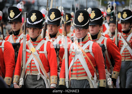 44th East Essex Regiment of Foot at the Lord Mayor's Show, London, UK. Stock Photo