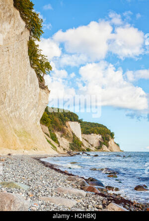 East coast of Ruegen, Germany, with its famous chalk cliffs at Jasmund National Park