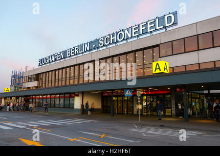 Terminal A building of Schoenefeld airport at day time Stock Photo