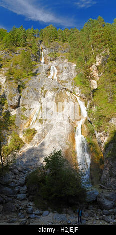 Berchtesgaden National Park Marktschellenberg Almbach klamm Sulzer waterfall Gorge Canyon Bavaria Germany Europe