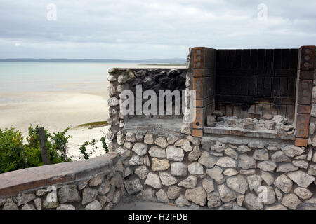 Preekstoel braai (barbecue) facilities, West Coast National Park, Langebaan, South Africa. Stock Photo