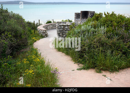 Preekstoel braai (barbecue) facilities, West Coast National Park, Langebaan, South Africa. Stock Photo