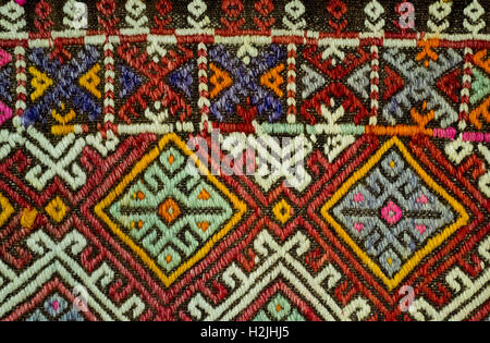 closeup of a handmade carpet design detail Stock Photo