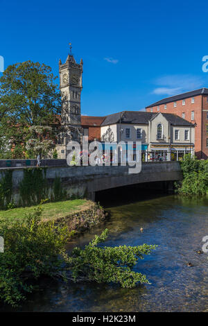 England Wiltshire Salisbury Fisherton Street bridge over the River Avon Stock Photo