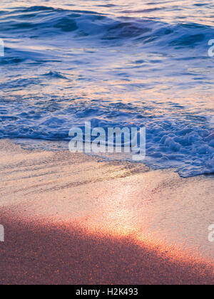 Sunset at Agios Ioannis beach in Lefkada Greece Stock Photo - Alamy
