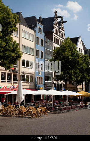 Old town, Alter Markt, old market square, Cologne, North Rhine-Westphalia Stock Photo