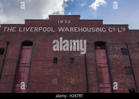 The Liverpool Warehousing Company building in Salford Quays, Manchester. Stock Photo