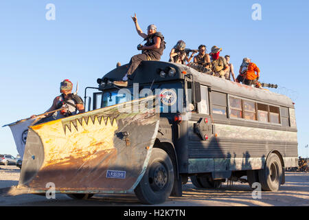 Wasteland Weekend, California City, California: September 22 thru 25, 2016. Annual Mad Max Wasteland Weekend Festival. Stock Photo