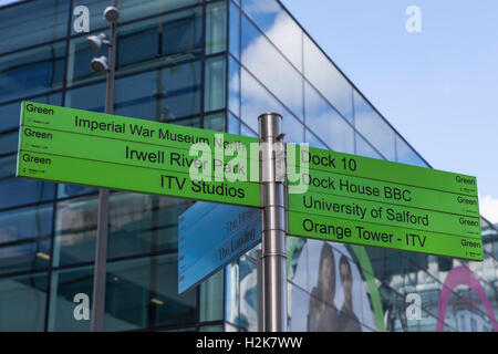 The Liverpool Warehousing Company building in Salford Quays, Manchester. Stock Photo