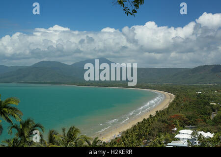 Tropical Four Mile Beach at Port Douglas, Queensland, Australia Stock Photo