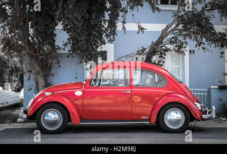 Parked Volkswagen Beetle Stock Photo