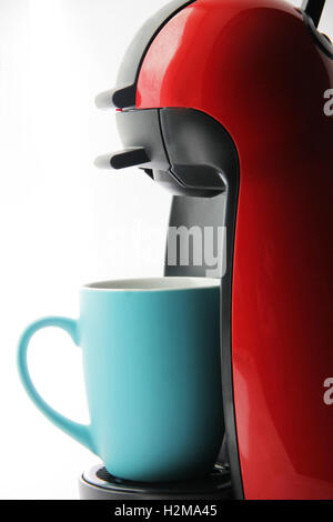 Coffee machine with cup close up Stock Photo