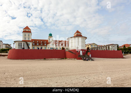 Kurhaus, the casino at the beach of Binz, Ruegen Stock Photo