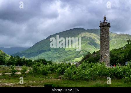 Views and outlooks at Glenfinnan in the Scottish Highlands Stock Photo