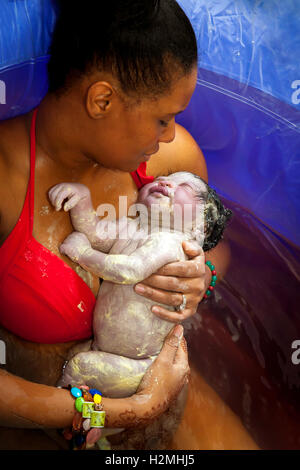 A Beautiful African American Baby Smiling Stock Photo