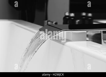 luxury water tap in spa Stock Photo