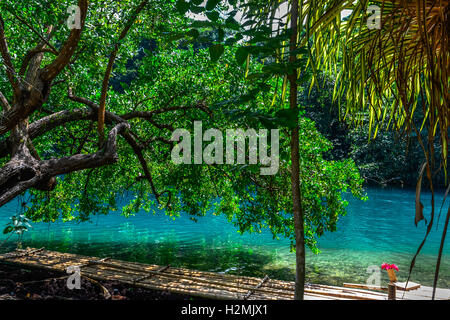 blue lagoon, jamaica, port antonio, caribean Stock Photo