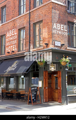 Abel Heywood boutique hotel,  Turner Street / Union Street, Northern Quarter, Manchester. UK Stock Photo