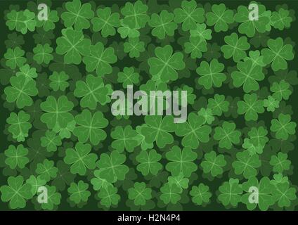 background with clover Stock Vector