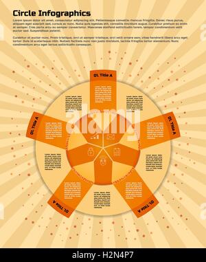 circular infographic design template Stock Vector