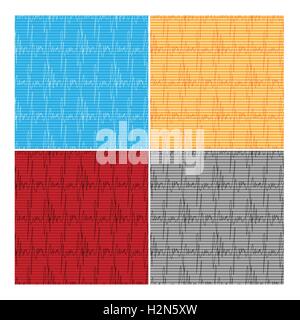 vector seamless patterns set Stock Vector
