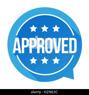 Approved sign vector badge Stock Vector