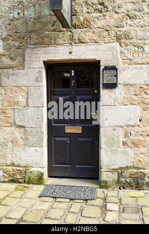 'Dragons Back Studio'. Formerly the 'Olde Red Bull Inn'. In Longnor, Staffordshire, England. Stock Photo