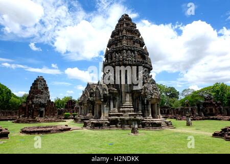 Large view of Temple at Phimai historical park Stock Photo