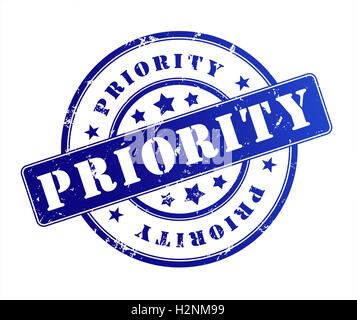 priority rubber stamp illustration Stock Photo