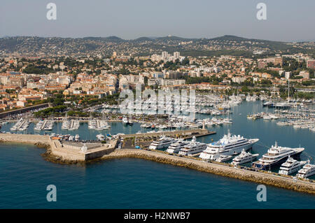 Aerial view, Antibes, Département Alpes-Maritimes, Region Provence-Alpes-Côte d'Azur, France, Cote d'Azur, Europe Stock Photo