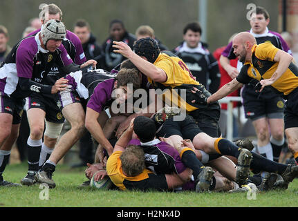 Braintree RFC vs Gidea Park & Romford RFC - London League Division 3NE - 07/03/09. Stock Photo