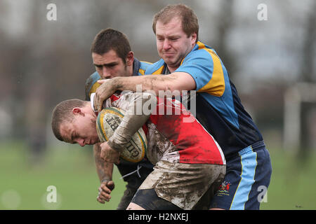 Dagenham RFC vs Old Cooperians RFC - Essex Rugby League - 26/02/11 Stock Photo