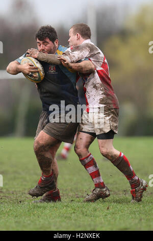 Dagenham RFC vs Old Cooperians RFC - Essex Rugby League - 26/02/11 Stock Photo