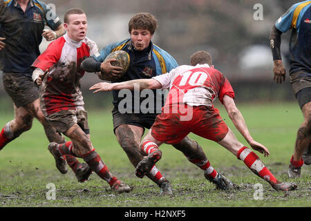 Dagenham RFC vs Old Cooperians RFC - Essex Rugby League - 26/02/11 Stock Photo