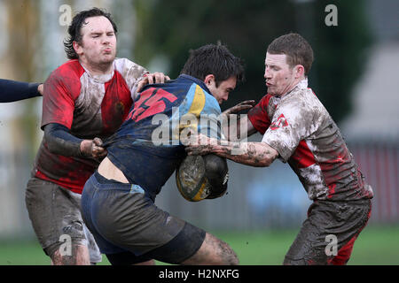 Dagenham RFC vs Old Cooperians RFC - Essex Rugby League - 26/02/11 Stock Photo